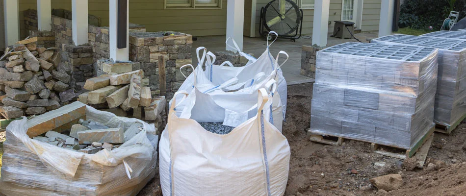 Hardscaping materials that we use to build outdoor kitchens in the Atlanta, Georgia area.