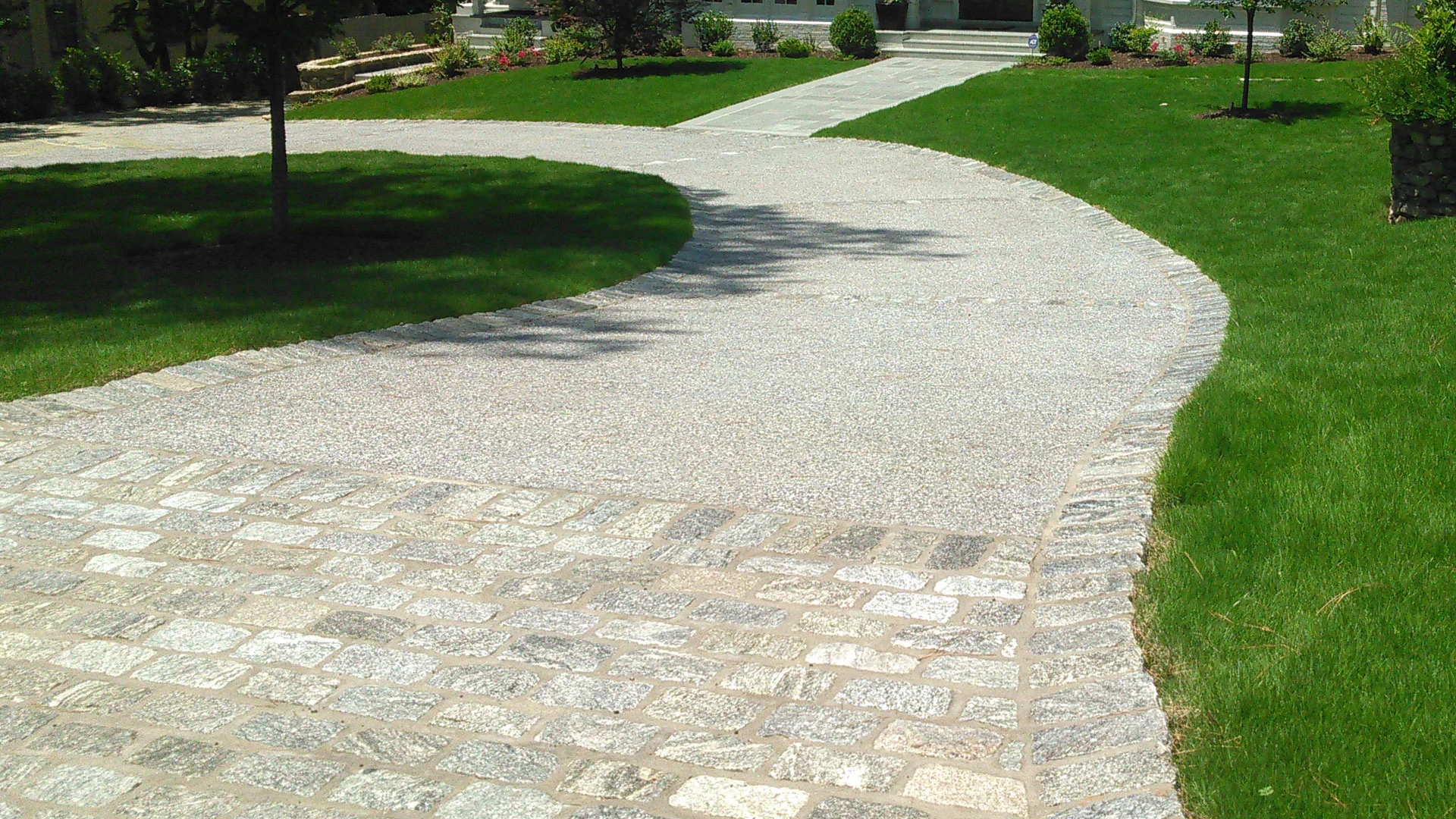 Paver driveways built to add additional parking at a home in Atlanta, GA.