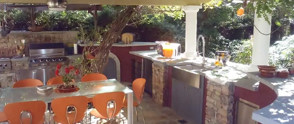 Outdoor kitchen design and build in Powder Springs, GA.